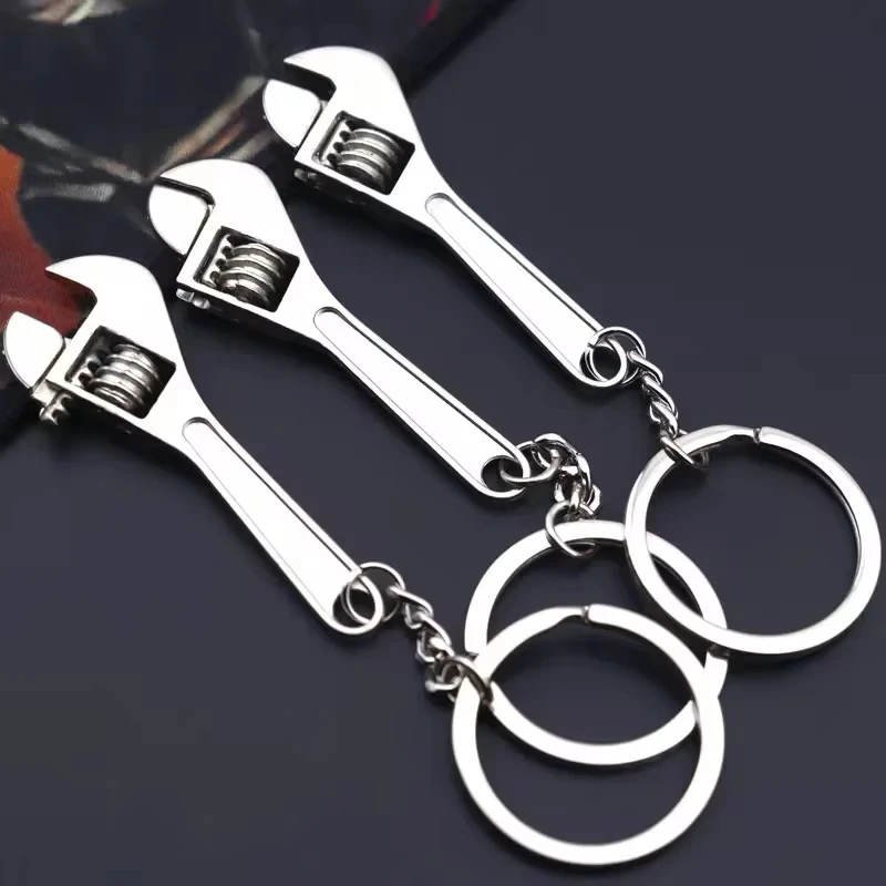 Mini Wrench Keychain Portable Precision Repair Tool Metal Adjustable Jaw Wrench Keychain Wrench Manual Repair Tool