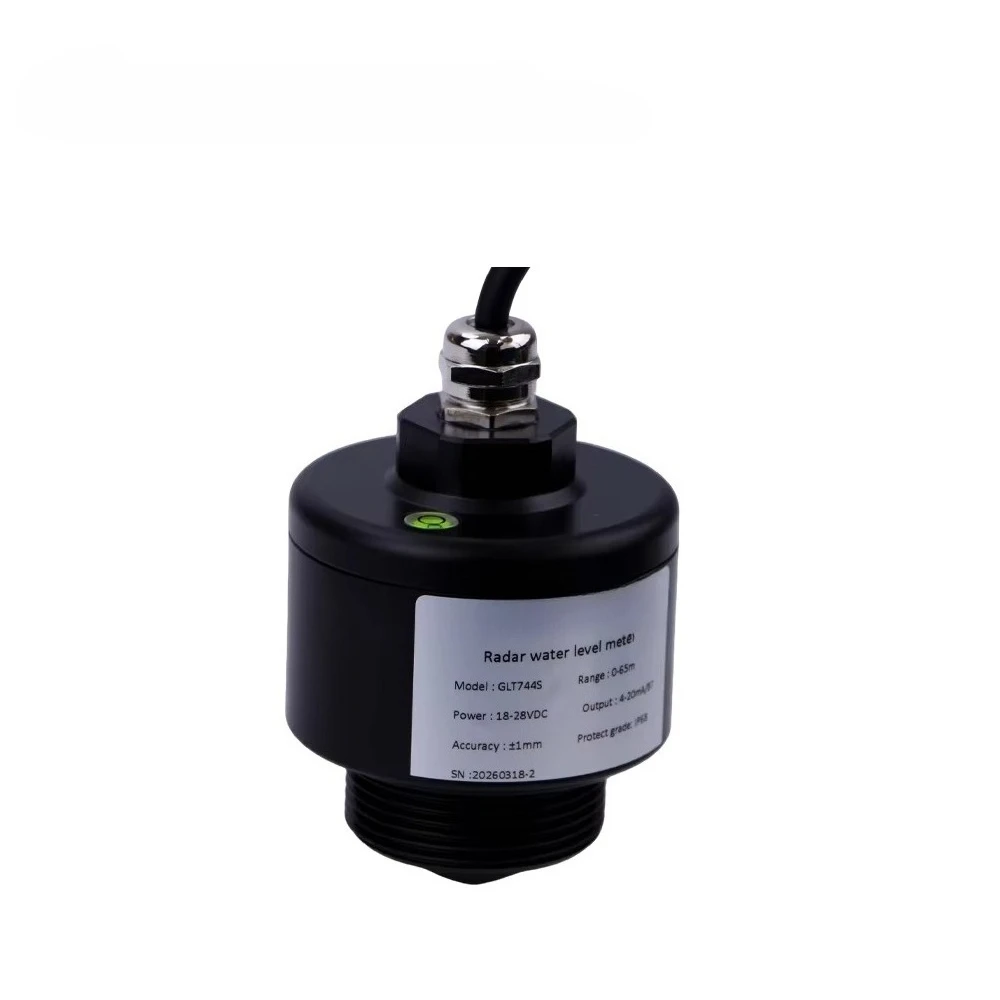 GLT744S 80GHz Non-Contact Radar Water Level Sensor for Remote Reservoir & Lake Monitoring in Harsh Conditions