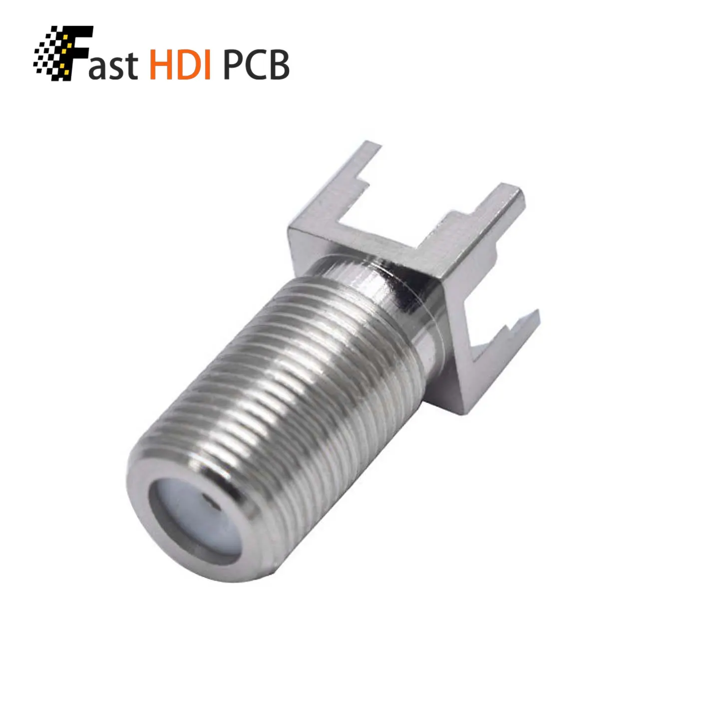 F Female PCB Mount Connector F Type 4 Pin Solder Jack for Cable TV Set Top Box Antenna Satellite Receiver Coaxial PCB Board