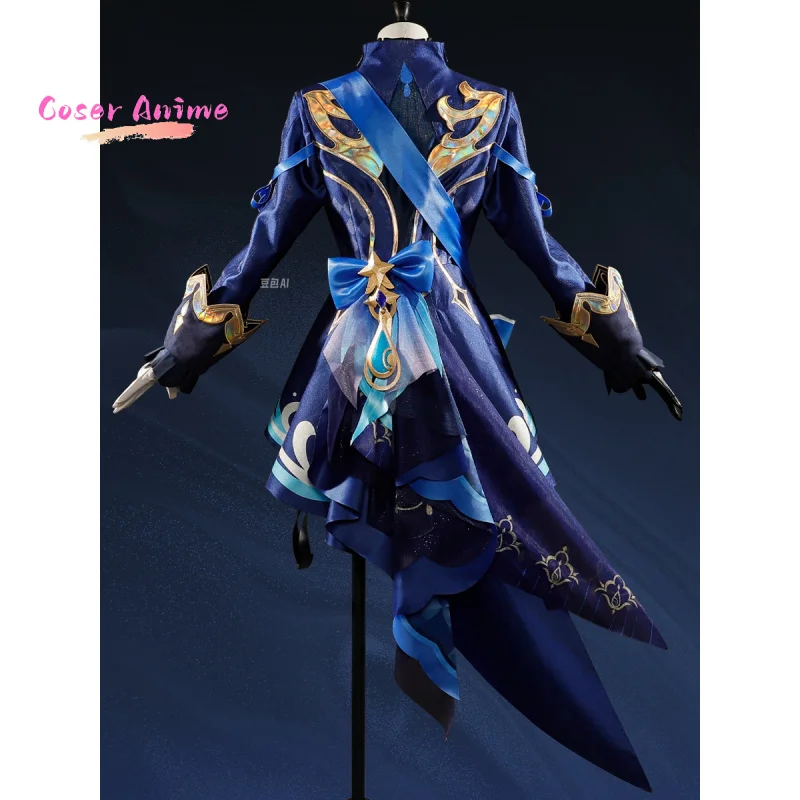 게임 Genshin Impact Furina 코스프레 의상 유니폼 할로윈 파티 여성용 남성용 카니발 소품