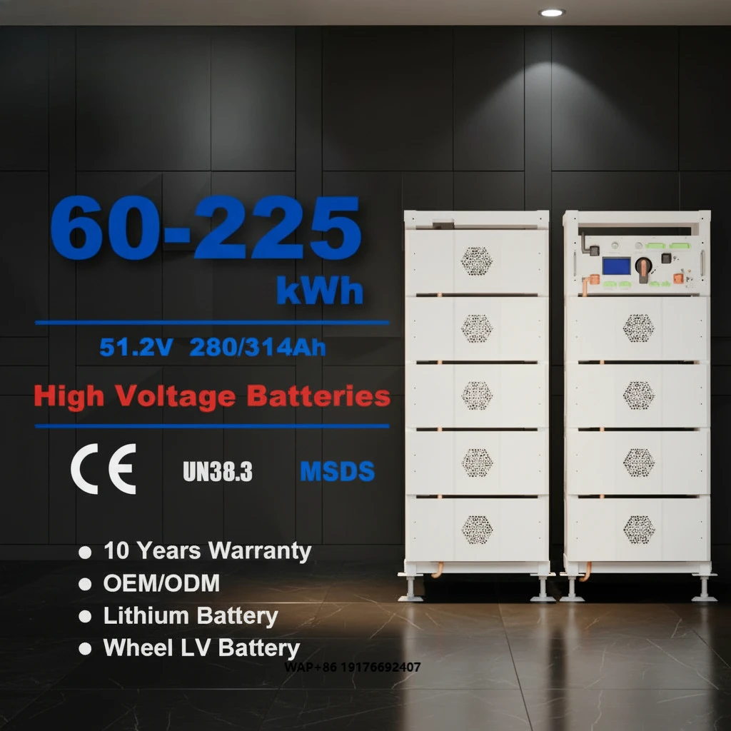 High Voltage LiFePO4 Battery ESS 100kWh Integrated With Deye 30kW 50kW 80kW 100kW 125kW Full Power Range For Factory C&I Use