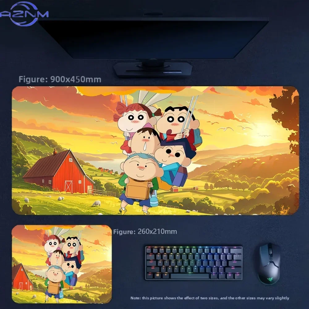 High Definition Animation Crayon Shin-chan and His Friends  Mouse Pad Girls Office Convenient Wrist Guard Tabletop Pad