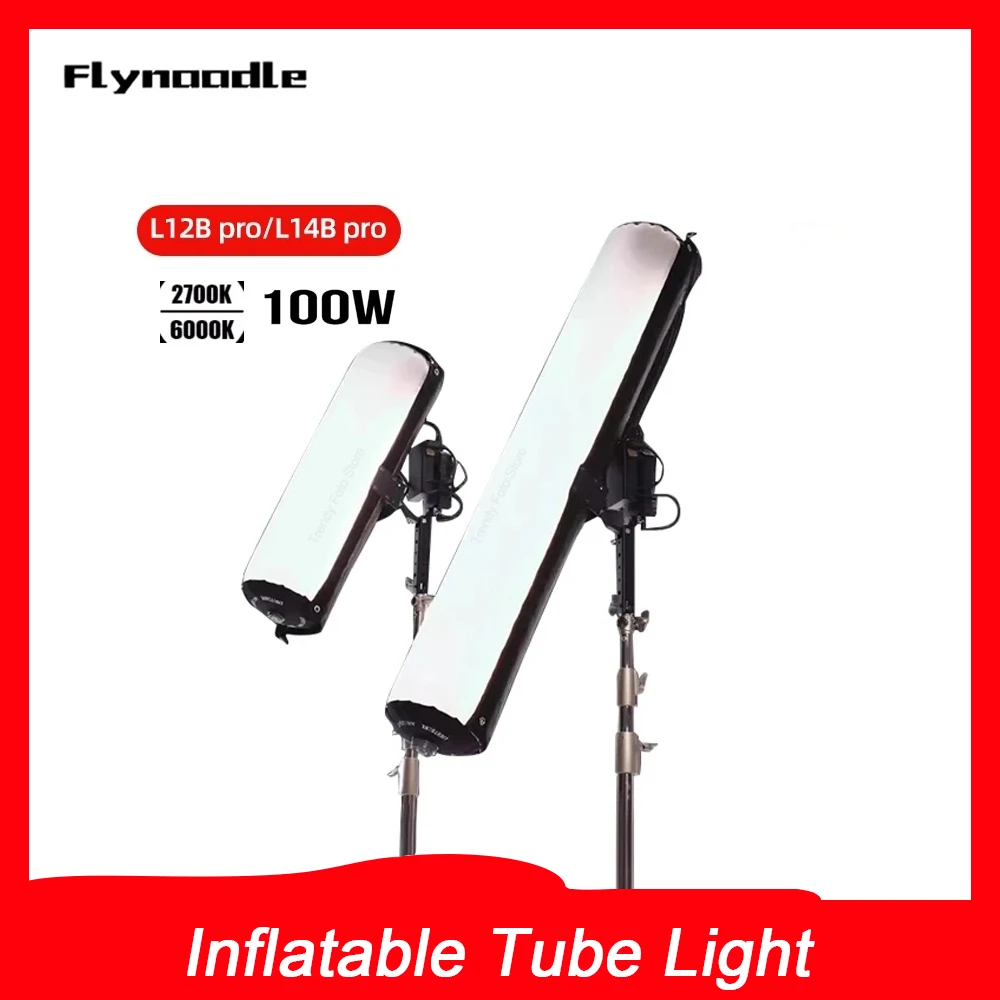 Flynoodle L12B L14B Pro Inflatable Tube Light 100W Photography Portable  Led Fill Light Stick Air Column Light Soft Light