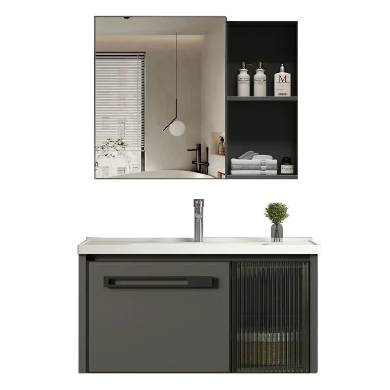 Ceramic Bathroom Cabinet, Bathroom Washbasin, Wash Basin Cabinet, Combined Integrated Rock Slab Washstand, Narrow Side Toilet