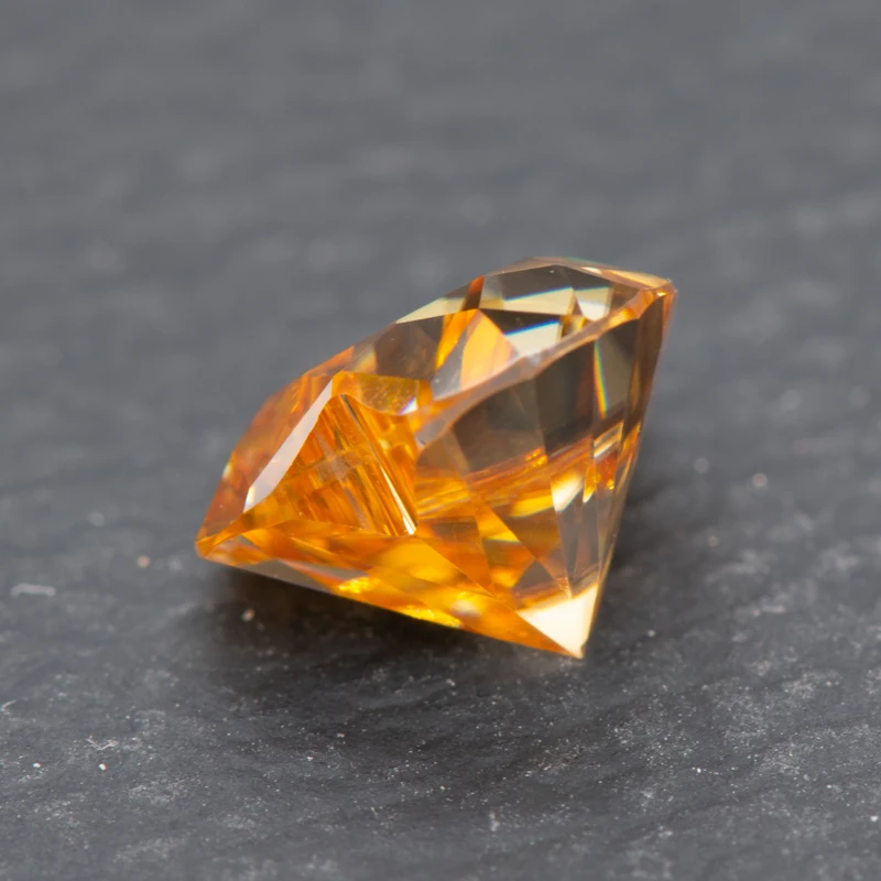 Moissanite Stone Heart Cut Champagne Color Extremely Shiny Quality DIY Advanced Charms Jewelry Making Materials Certificate