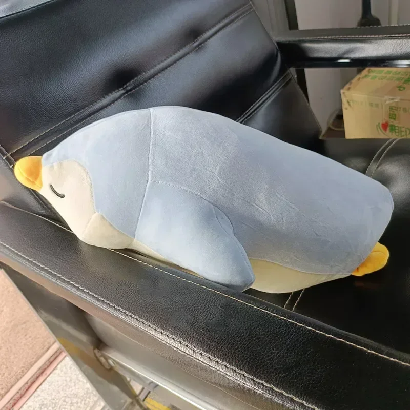 45cm-70cm Cute animal penguin stuffed plush toy model Lying down Sleeping penguin doll Car Sofa Bed Hold pillow kids baby gift