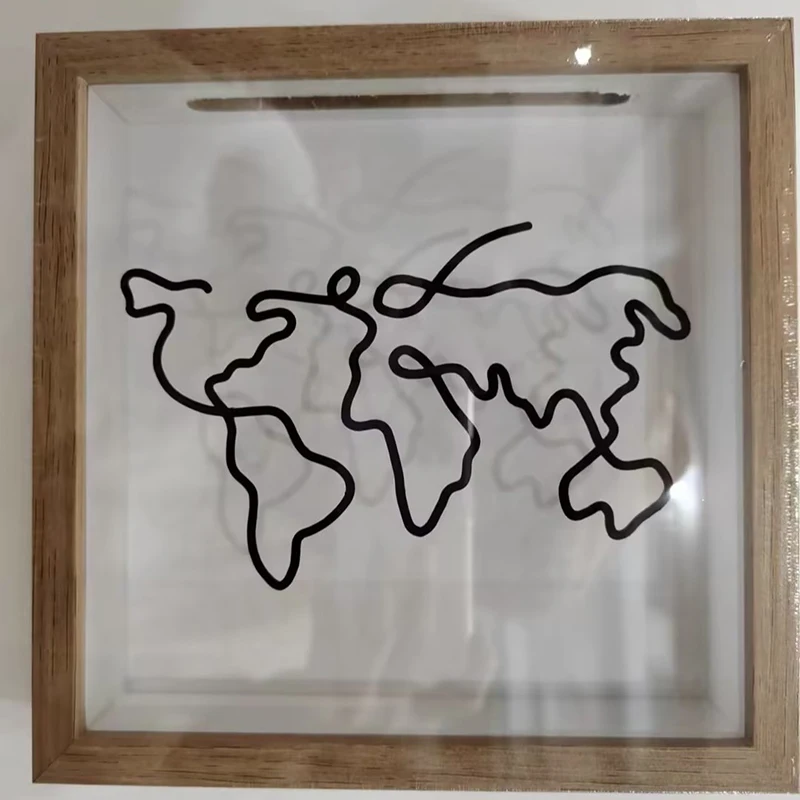 Pudełko do przechowywania biletów pocztówka pamiątkowa skrzynka depozytowa ramka na zdjęcia