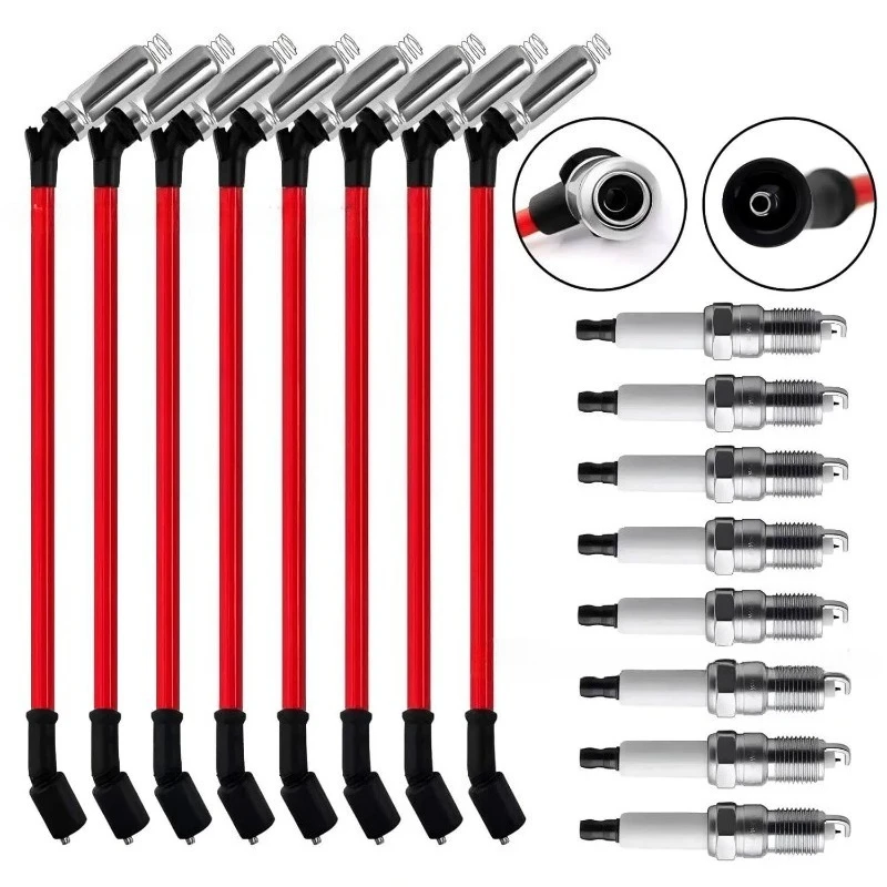 

8pcs 48322R New Ignition Spark Plug Wire Kit Set Cable for Chevrolet Avalanche GMC Envoy Yukon XL Pontiac Grand Prix GTO Hummer