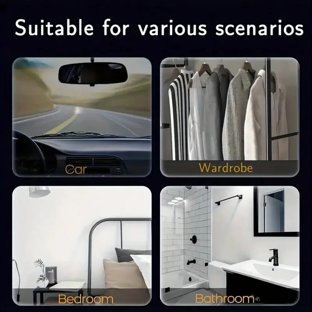 جولي الزنجبيل الرجال الثلاثي عيد الميلاد سيارة معطّر الهواء، احتفالية 3-حزمة بطاقات معلقة، عطلة الغابات رائحة لمرآة تنفيس السيارة #3