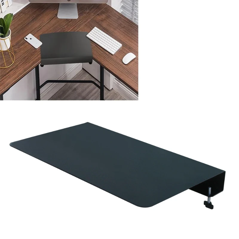 

427x250mm Corner Desk Connector Platform DESKEX01 for Mounting Under-Desk Keyboard Trays on L-Shaped Workstations