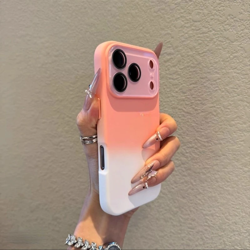 

Case For iPhone 17 Pro Max Air Gradient Color Soft Liquid Silicone Anti Fingerprint Cover For iPhone 17 Shell Shockproof Bumper