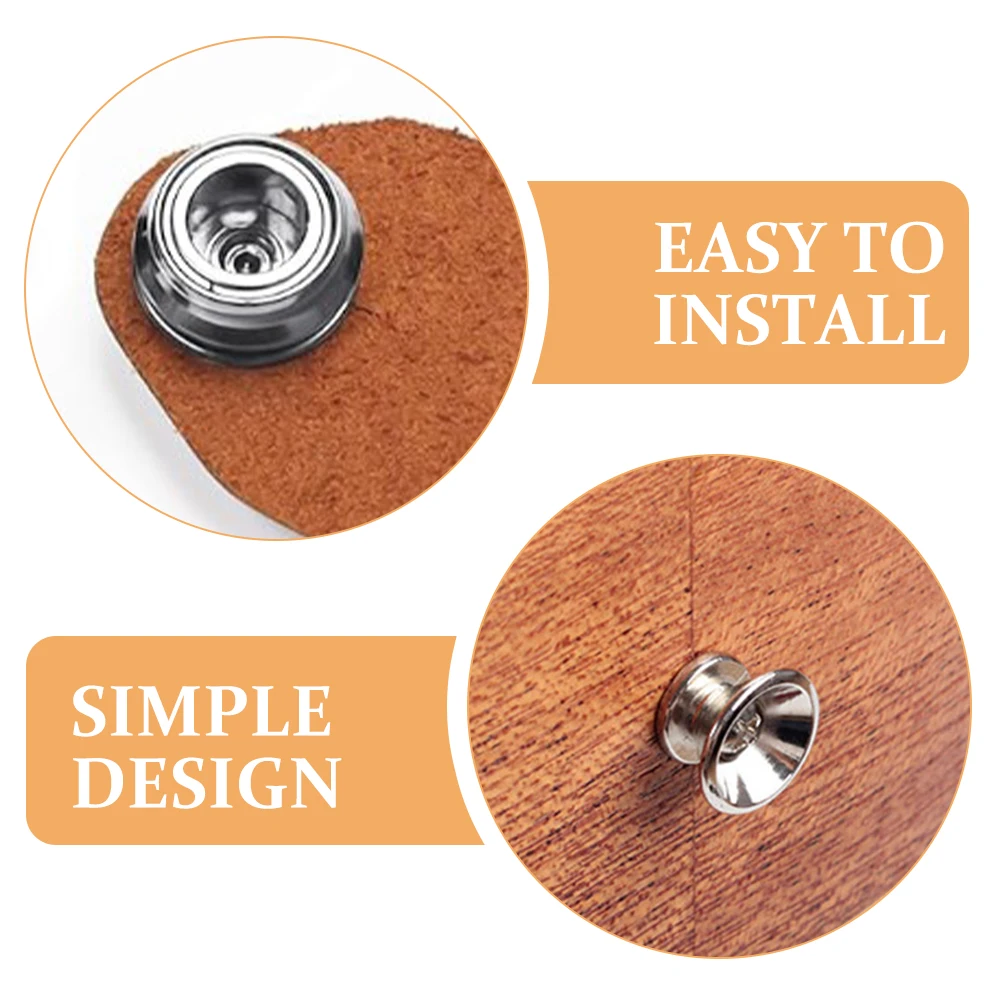 

6 Pcs Guitar Metal Buttons Strap Adapter Locks Accessories Electric Buckle Alloy Locking Bass