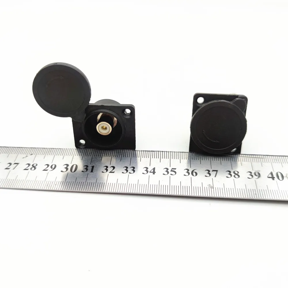 RCA conector fêmea para bicicleta elétrica carregamento Porto, Panel Mount, Chassis Socket, bicicleta bateria acessórios