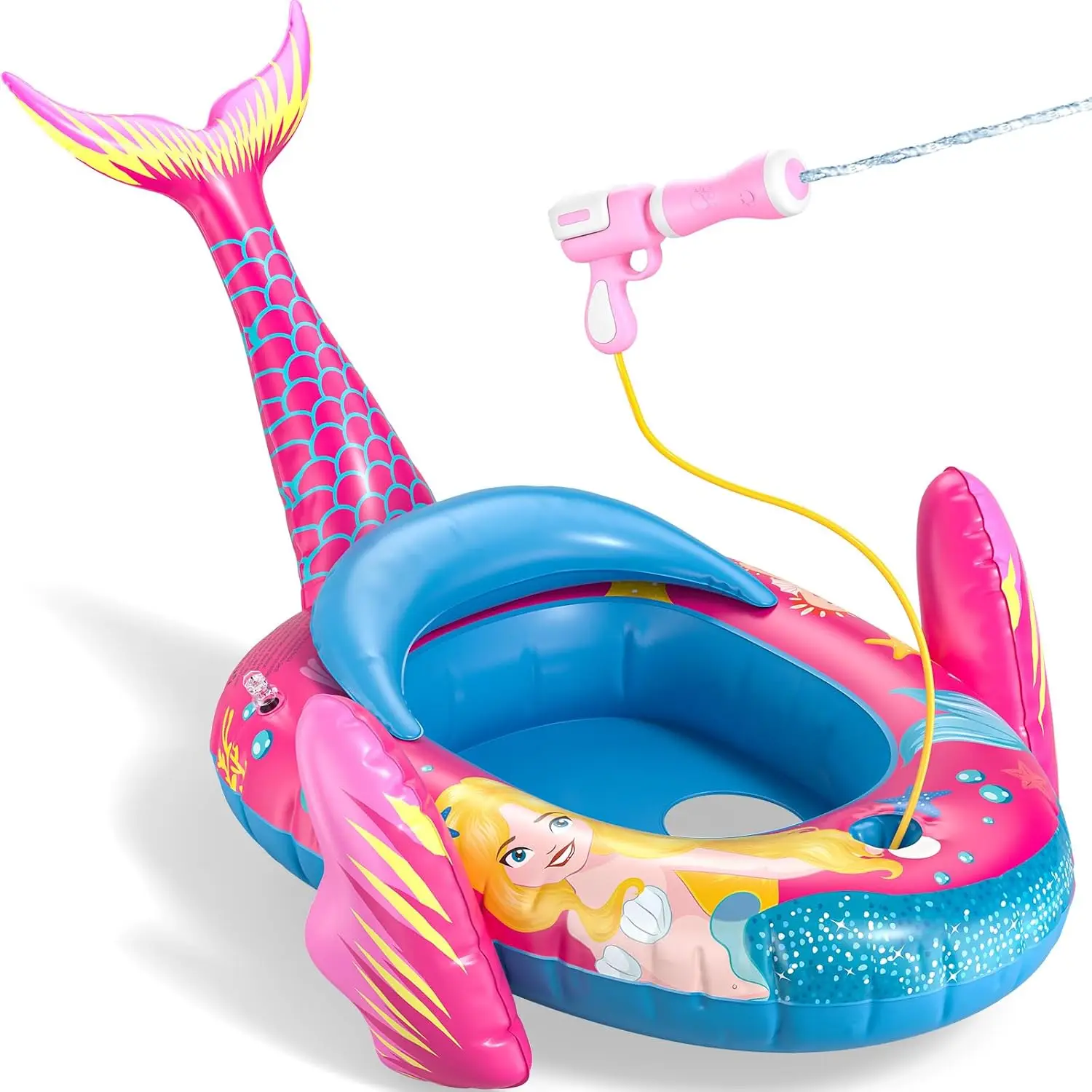 Altrek Store Kids Pool Floats with Water Gun, Toddler Inflat