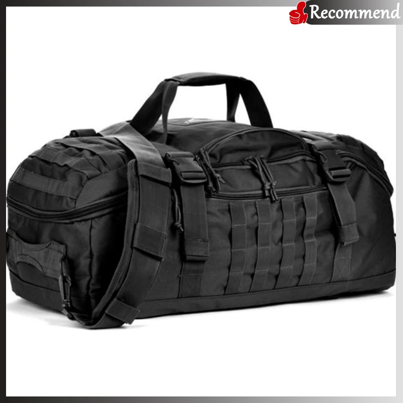 NONE 3-in-1 Outdoor-Rucksack für Reisen, wasserdicht, Seesack für Herren und Damen, Sport, Fitness, Seesack, Rucksack, 45 l Wochenend-Rollrucksack 3