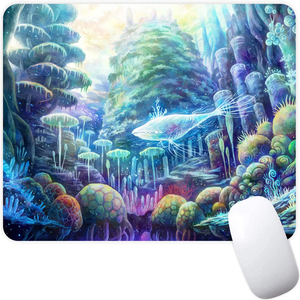 

Anime Whale Small Gaming Mouse Pad Computer Mousepad PC Gamer Mouse Mat Laptop Mausepad XXL Mouse Carpet Keyboard Mat Desk Pad