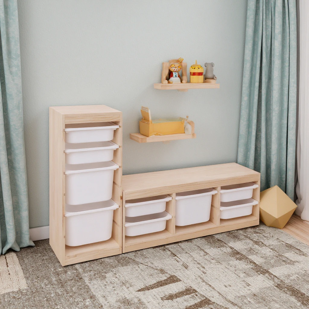 Mobiletto portaoggetti moderno per bambini