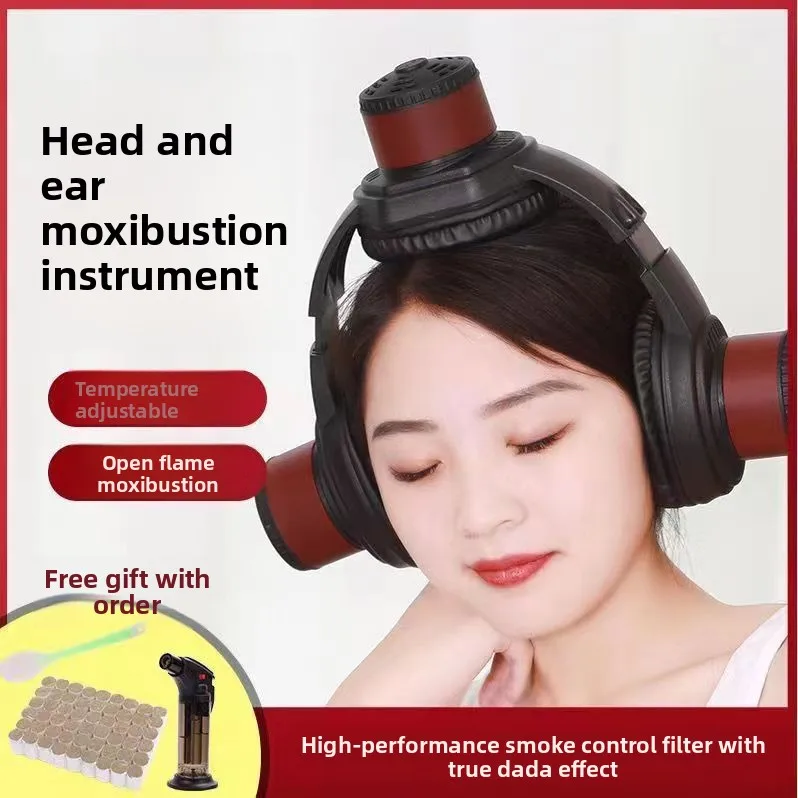 Ear Moxibustion - Home Use Moxa Therapy for Headache Relief & Acupoint Massage fast shipping