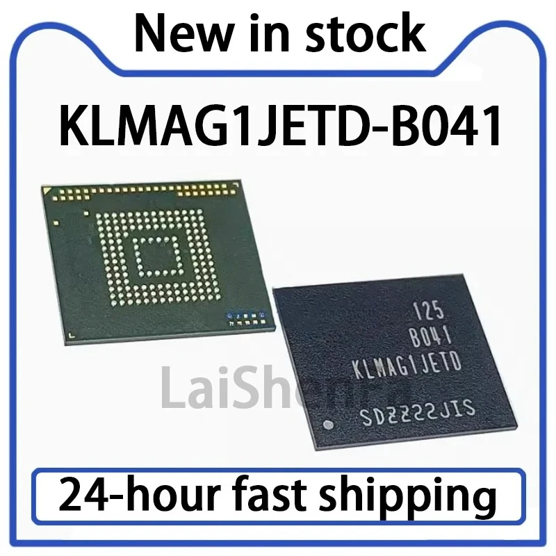 1PCS KLMAG1JETD-B041 BGA-153 16G EMMC 5.1 Version Font Memory Chip Stock