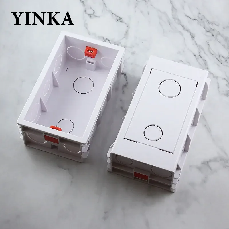 YINKA PC Installation Box Back Box Universal White Assemblable Waterproof Box 144x83mm