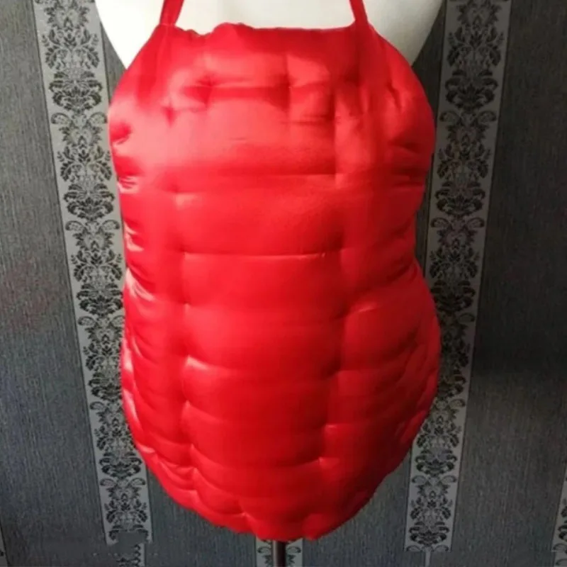 

Men Satin DuDou Bellyband Soft Silky Touch Glossy Filled Cotton Women Sexy Camisole Puffy Warm ABDL Belly Tank Top Pajamas