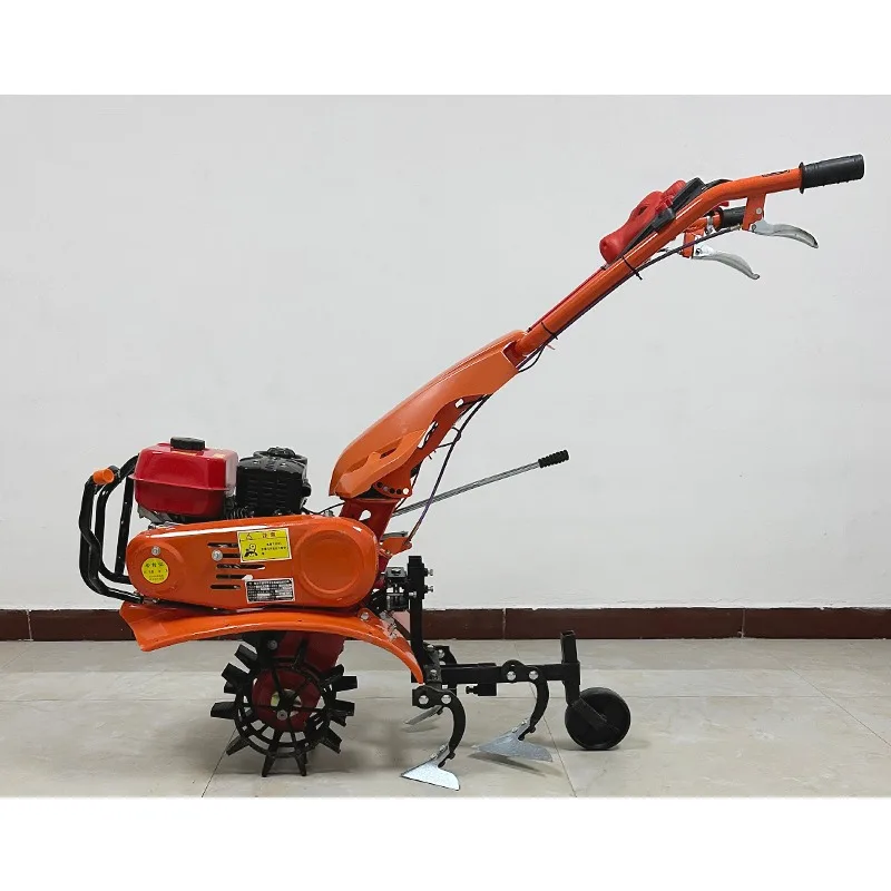 Small soil loosening ridging weeding and ditching micro tillage machine diesel gasoline multi function rotary tillage machine