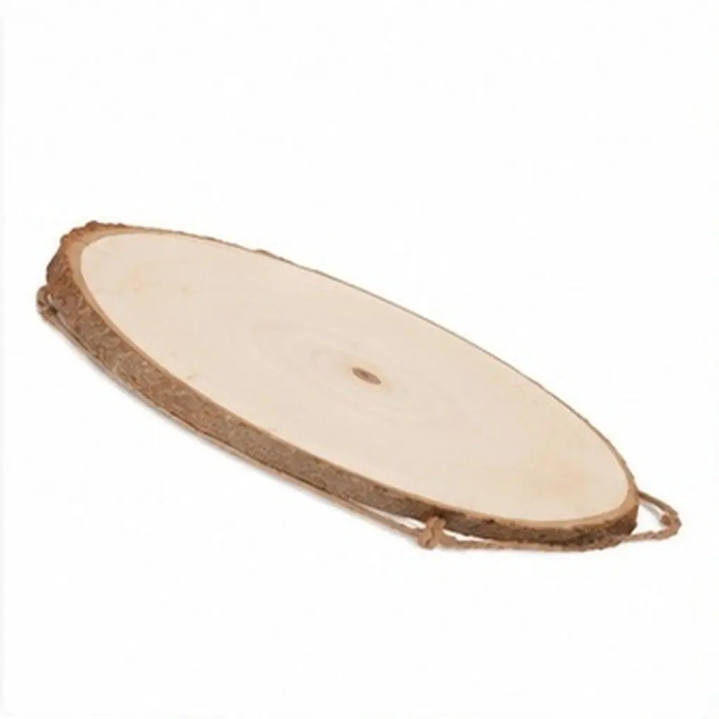 Unfinished Wooden Cutout Oval DIY Wood Plaque Decor Blank Hanging Wood Board for Shop Door Store Label Craft Blanks