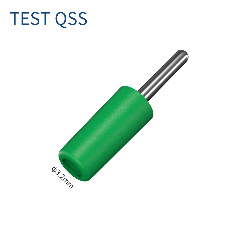 QSS 10PCS 2MM Banana Plug Nickel Plated Electrical Terminal Connector Accessories  5 Colors Q.10001