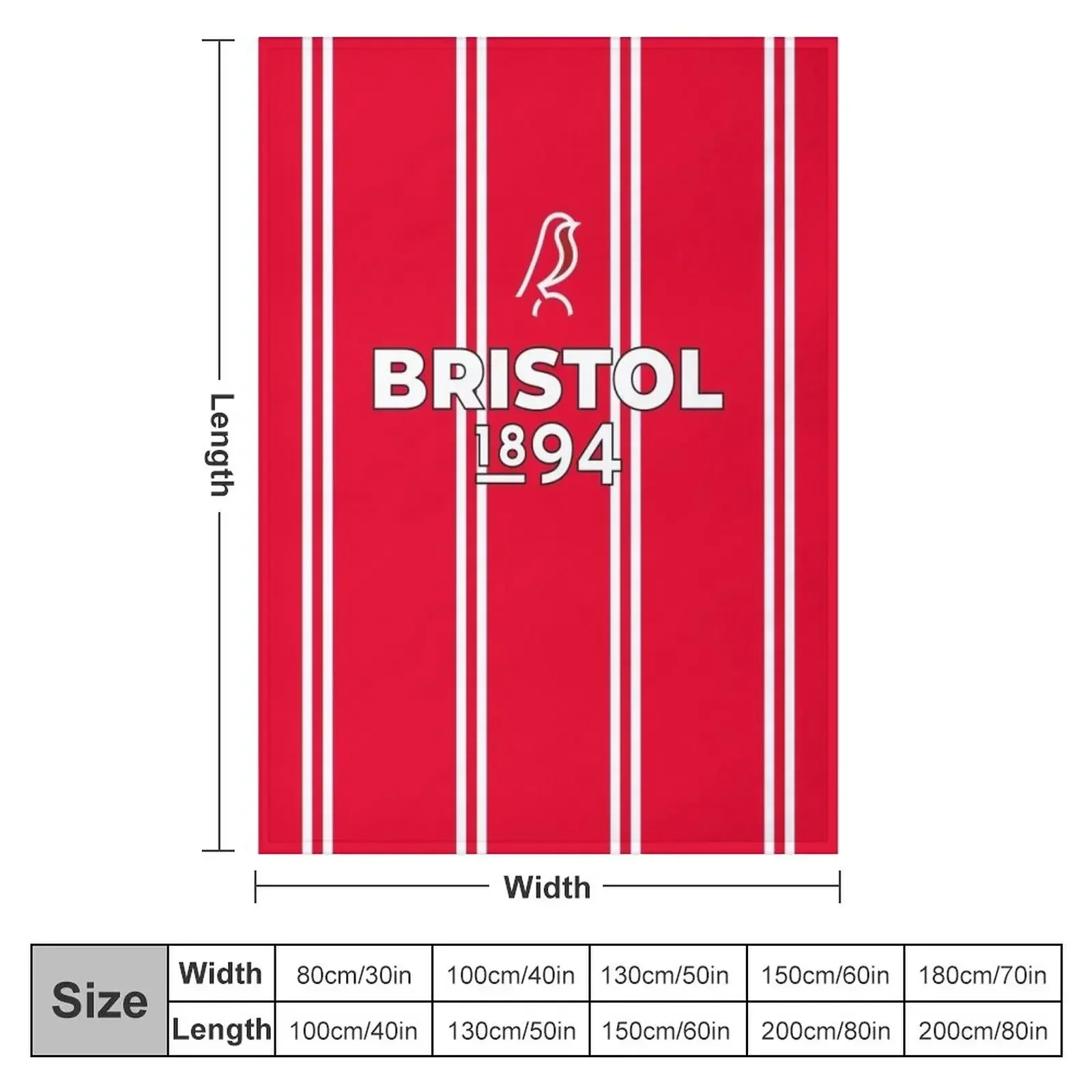 90s Inspired Bristol City Throw Blanket Furrys Decoratives Blankets