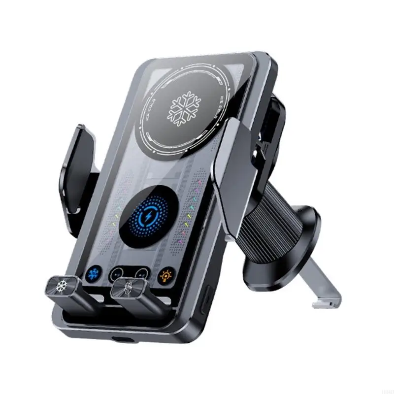 

15W Car Mount Chargers Cooling Wireless Car Chargers Phone Holder for Truck Air Vent Phone Mount H8WD