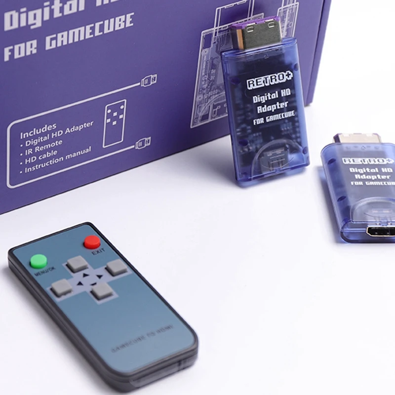 Retroplus tech digital-adaptador compatível para nintendo gamecube-duplador de linha compatível para conversor ngc