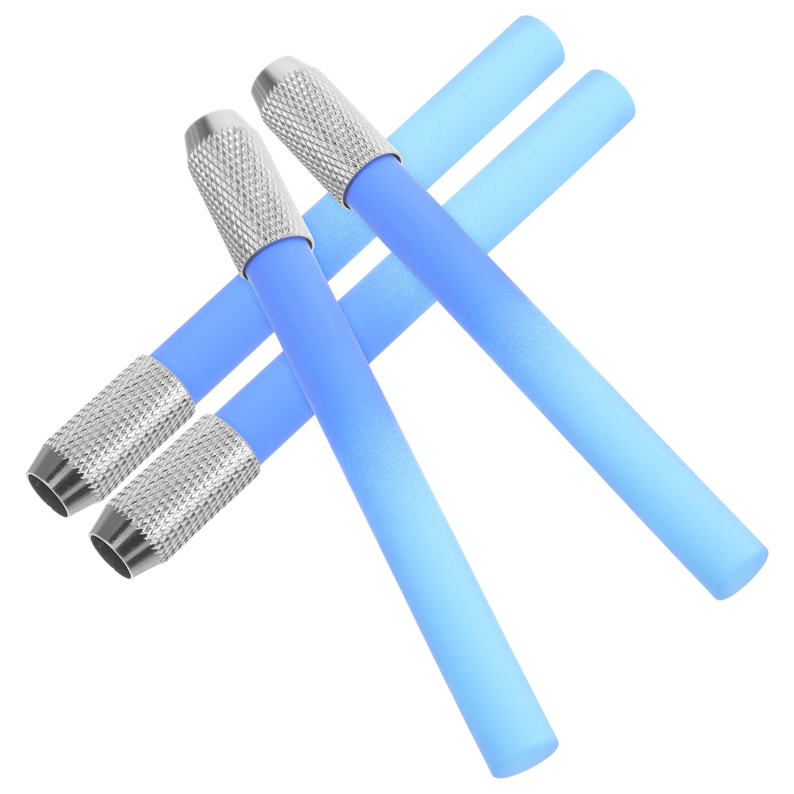 

4 pcs Pencil Extender Colored Lengthener Drawing Crayon Double Head Eyebrow Extenders Metal Handle Sketch Lengthener