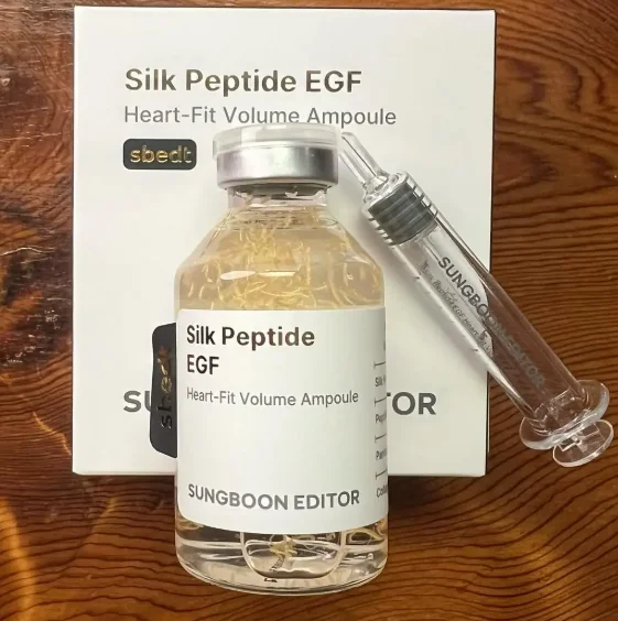 Ampoule liftante et volumisante 40ml SUNGBOON EDITOR, Sbedt Silk Peptide EGF Heart-Fit, Soin du visage en tube applicateur, Coffret d'essences originales