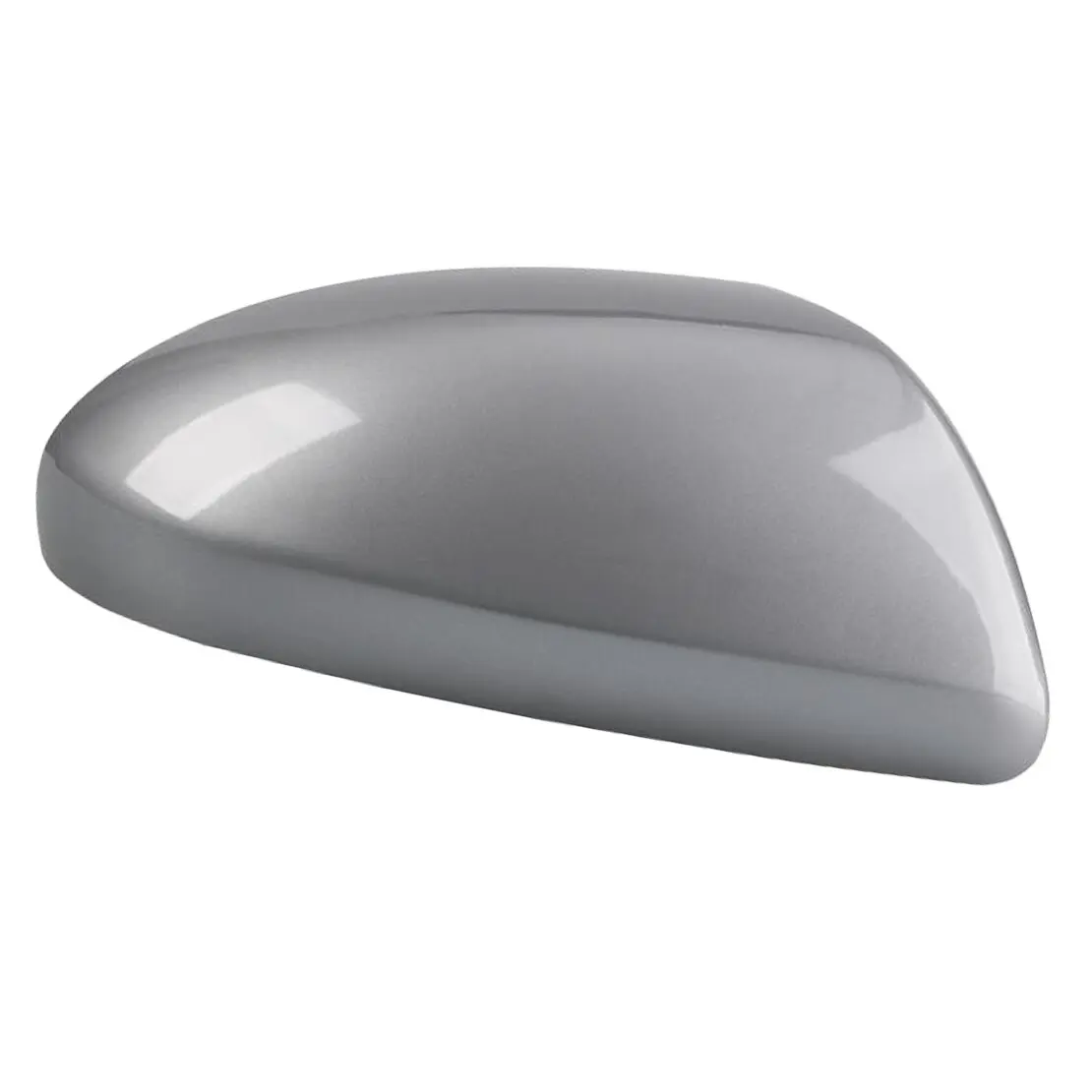 Car Front Right Side Door Wing Mirror Cover Cap Fit For Mazda 2 MK2 Hatchback 2007-2014 Dark Silver ABS