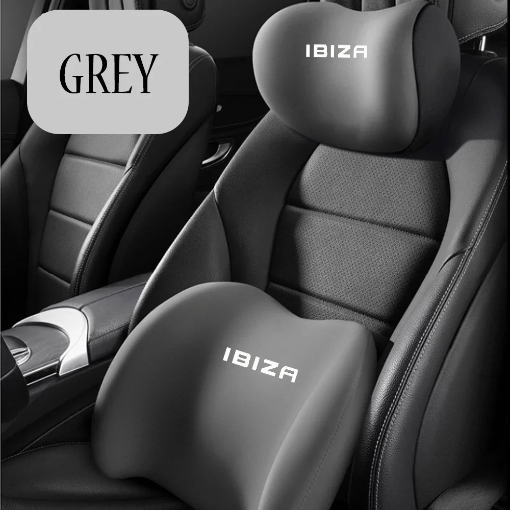 Car Neck Pillow Protection Lumbar Backrest Cushion Lumbar Cushion Car Headrest Cushion for Seat IBIZA