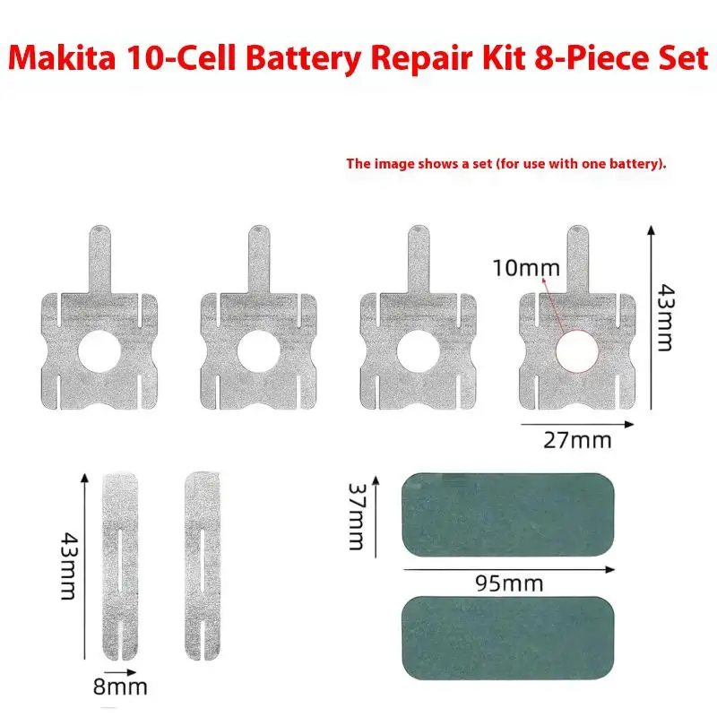 8Pcs Repair Accessories Spot Welding Connection Nickel Sheet For DIY 18650 Lithium Battery Pack Nickel Tabs
