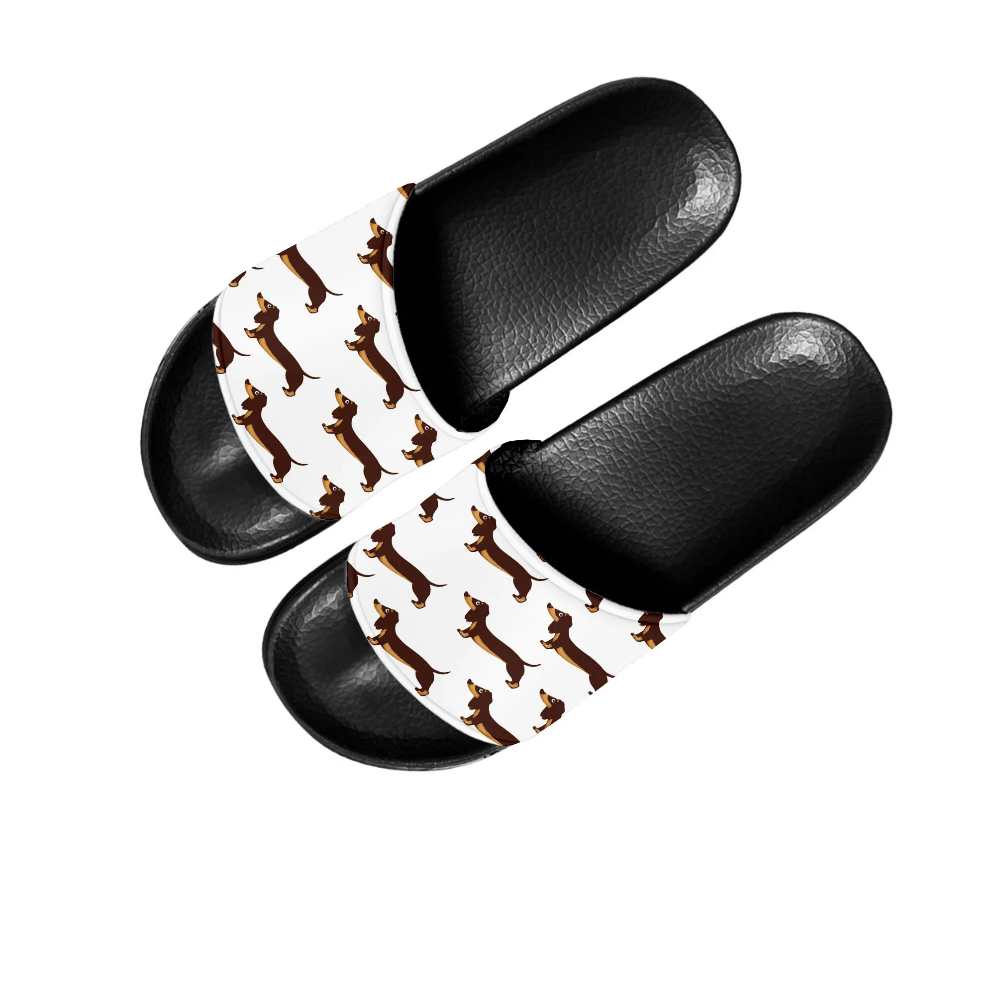 

Cute Dachshund Pet Dog Slippers Home Water Shoes Men Women Teenagers Children Bathroom Beach Pool Sandals Custom Summer Slipper