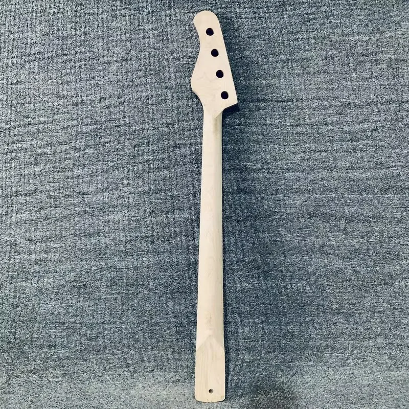 FN085 Semi Finishing 4 String Electric Bass Neck No Frets No Paints DIY Replace Guitar Parts with Damages Custom Order