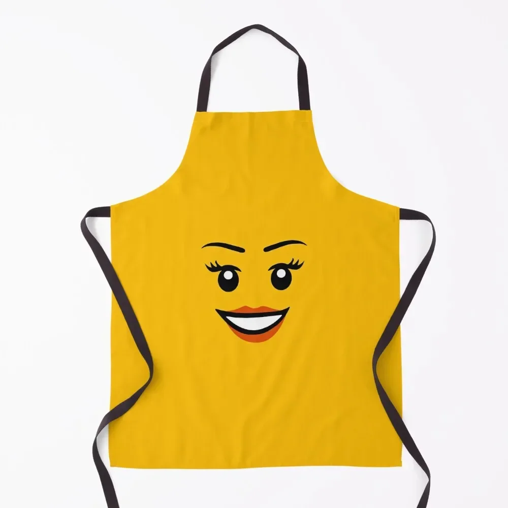 

Brick Face - Girl Apron Customizable Woman kindergarten teacher Kitchen And Home Items man chef uniform Apron