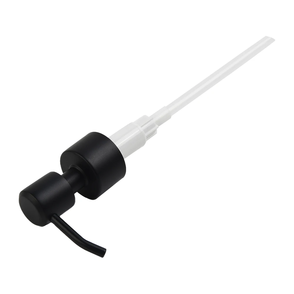 Stainless Steel Liquid Dispenser Pump Head for Refill Bottles Fits Standard 28/400 Neck Threads and Features 11cm Delivery Tube