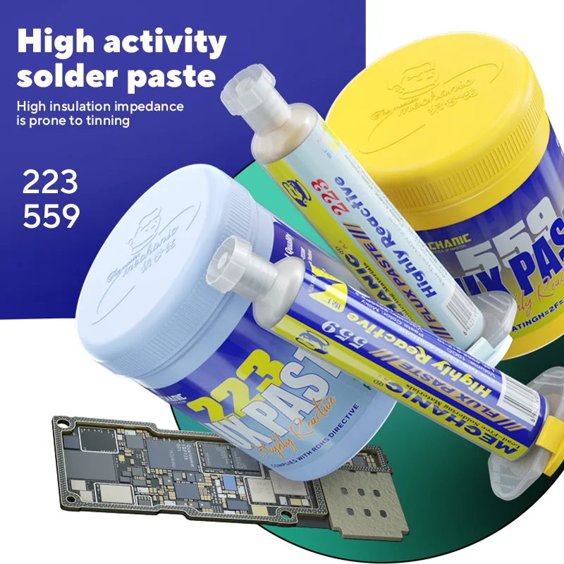 MECHANIC UV223/UV559 LEAD-FREE Soldering For mobile phones and portable devices PCB printed circuit board welding repair tools
