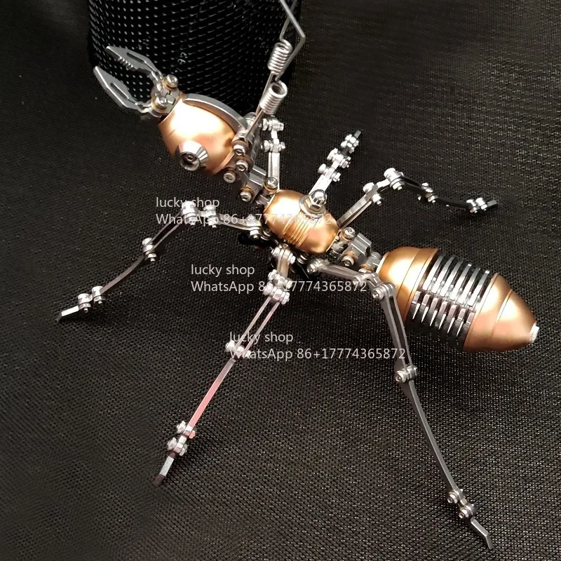 Mechanical Ant Building Blocks, Precision Animal Gift Ornaments for Boys, 3D Metal Assembly Models