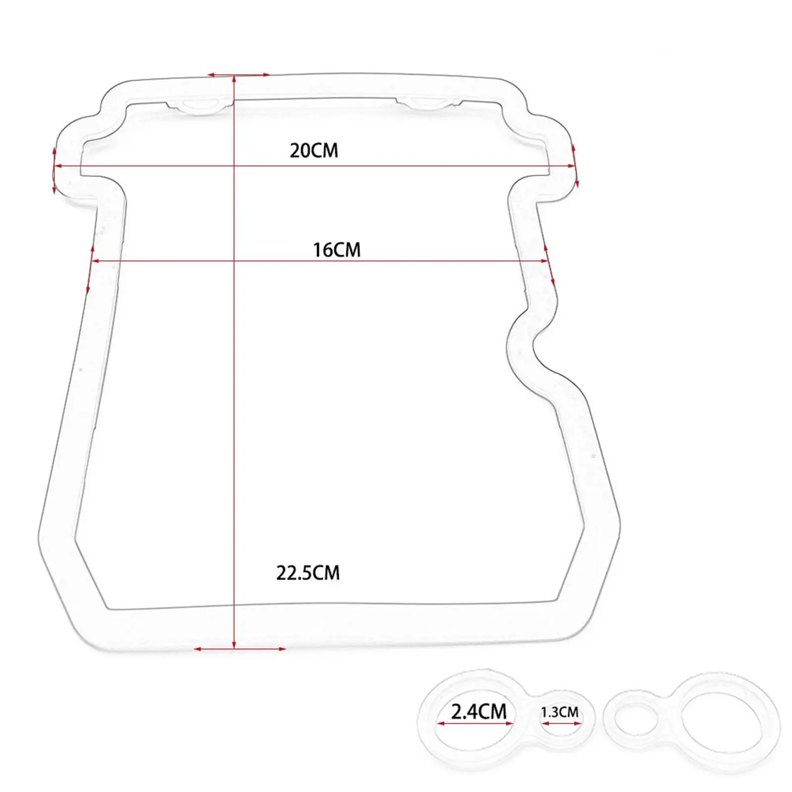 Motorcycle Cylinder Head Cover Gaskets 11061-0282 Easy to Install High Performance Engine Sealing Accessory for Kawasaki