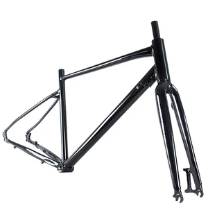 700C bicycle frame, aluminum alloy, disc brake, off-road, gravel frame with MTB fork, 700x2 0/28/28/35/38C, 470mm 520mm seat tube 8 Main Sales Frame Gravel - №1
