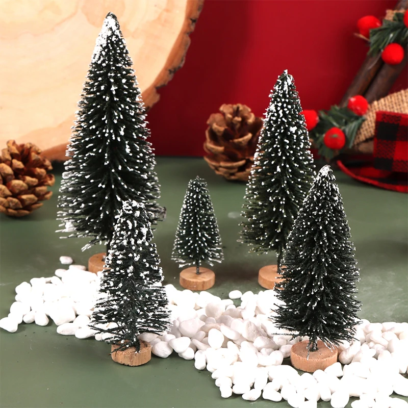 1:12 Dollhouse Miniature Christmas Tree Christmas Ornament Micro Landscape Decor Toy Doll House Accessories 5/7/8.5/10.5/12.5CM