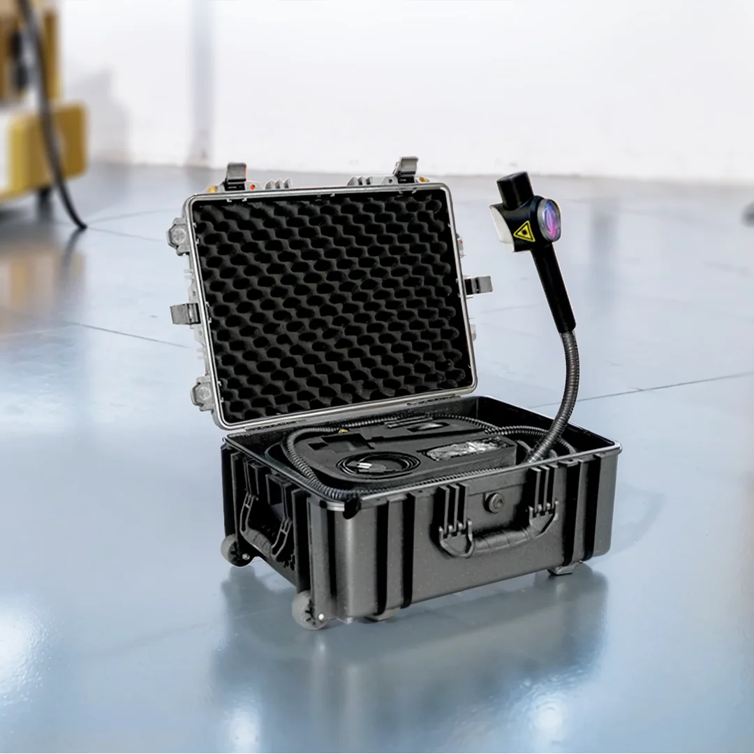 Handheld Head Cleaner 100W 200W 300W Fiber Laser Cleaning Machine For Paint Oil Rust Removal On Metal Car Engine Stainless Steel