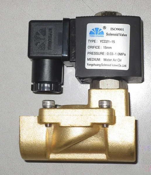 Yongchuang solenoid valve 2W31-40 brass solenoid valve 1-1/2 high quality plastic waterproof water valve DN40