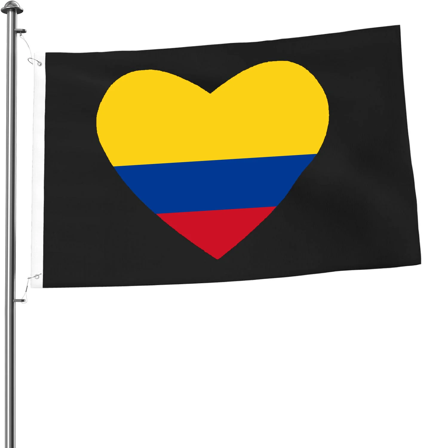 Flagnshow 100% Polyester Colombian Heart Flag