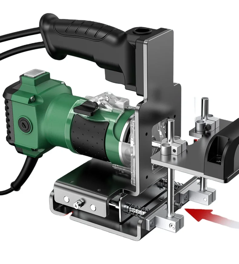 

New mold invisible fastener trimming machine woodworking furniture two in one connector tongue and wall groove cutting machine