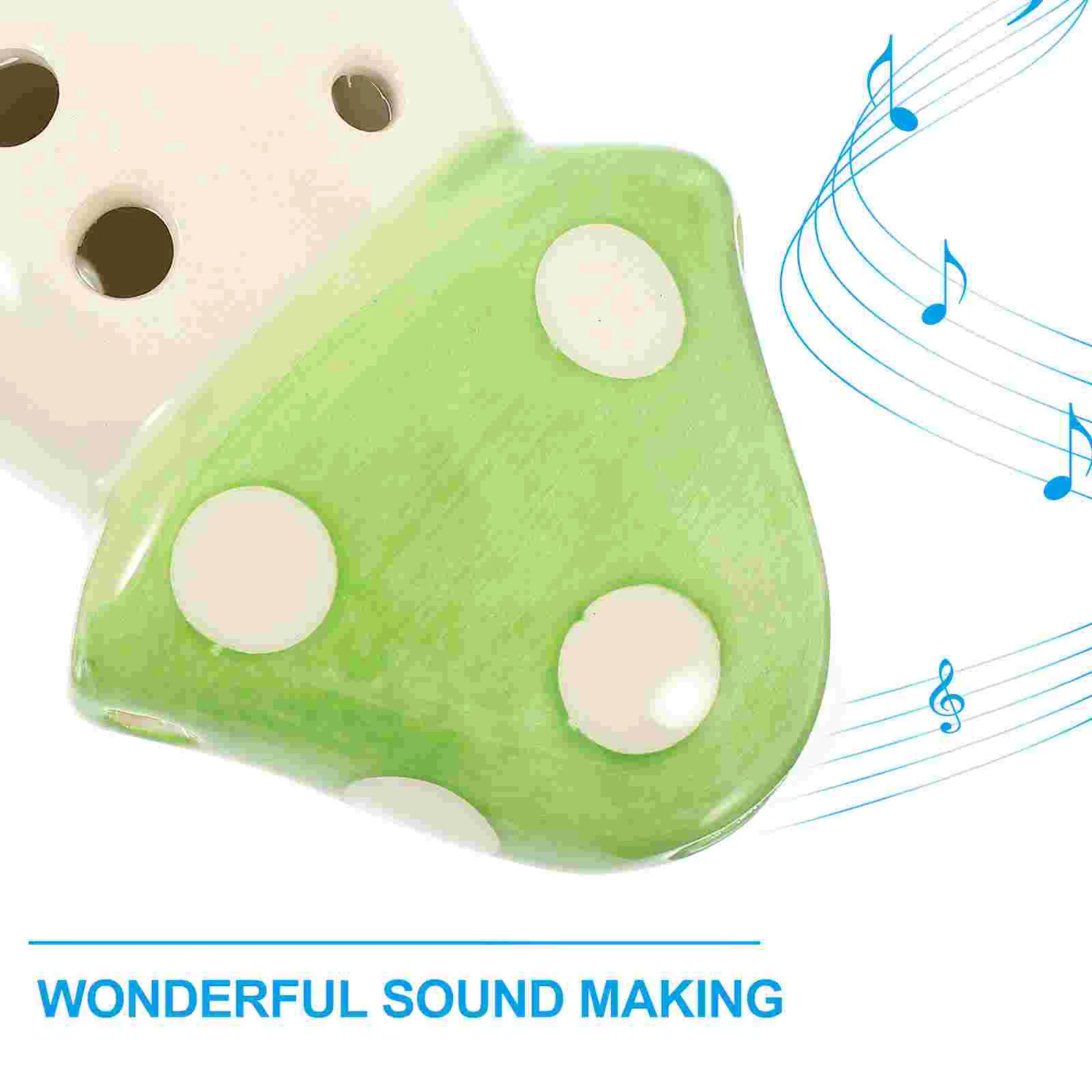 Ocarina Wind Instrument Mushroom Beginner Practice Musical Ceramics 6-holes Travel